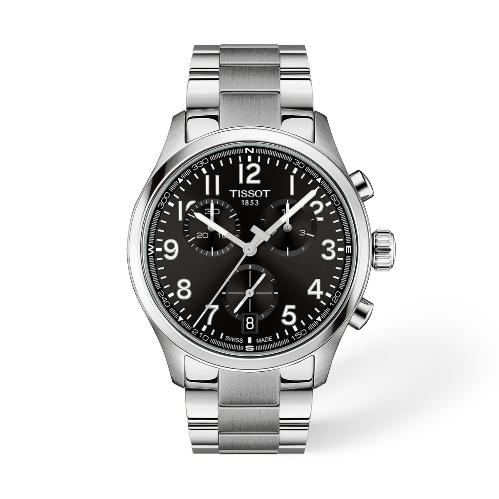 OROLOGIO TISSOT Chrono L, Quarzo quadrante nero, 42mm - T1164171105200