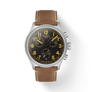 OROLOGIO TISSOT Chrono L 42mm, quarzo cinturino in pelle e quadrante nero - T1164171605201