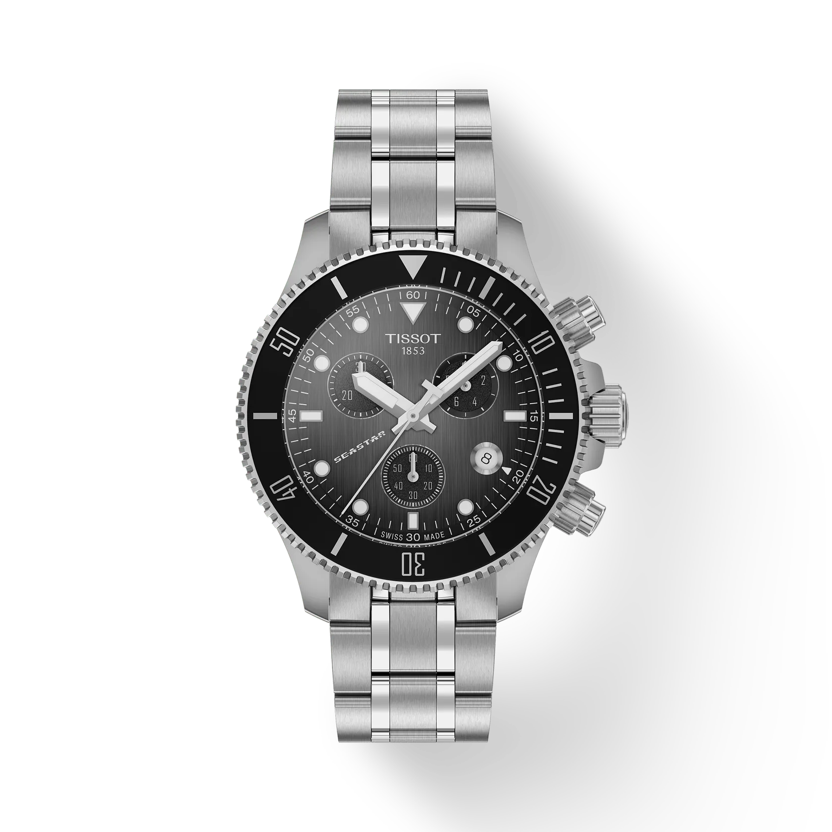 Tissot Seastar 1000 Quartz Chronograph Quadrante grigio sfumato, 38mm - T1202171106100