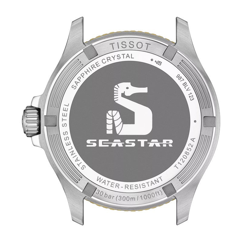 Tissot Seastar 1000 Quartz GMT, Bicolor, ghiera brown, 40MM - T1208522205100