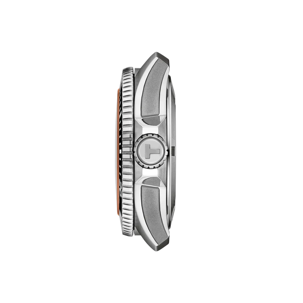 Orologio Tissot Seastar 2000, automatico quadrante orange, 44mm - T1209071728100