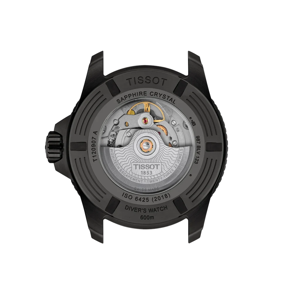 Orologio Tissot Seastar 2000, automatico quadrante blu sfumato e finitura in PVD blu, 44mm - T1209073704100