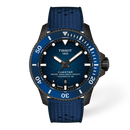 Orologio Tissot Seastar 2000, automatico quadrante blu sfumato e finitura in PVD blu, 44mm - T1209073704100