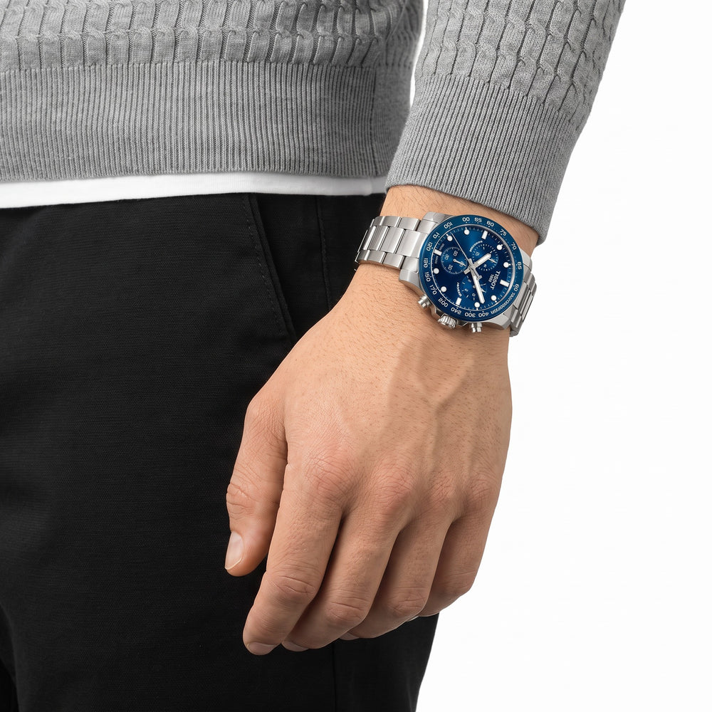 OROLOGIO TISSOT Supersport, Quarzo quadrante blu, chrono e tachimetro, 42mm - T1254171104100