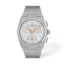 OROLOGIO TISSOT PRX, Quadrante silver e lancette dorate, cronografo movimento quarzo, 41mm - T137.417.11.031.00