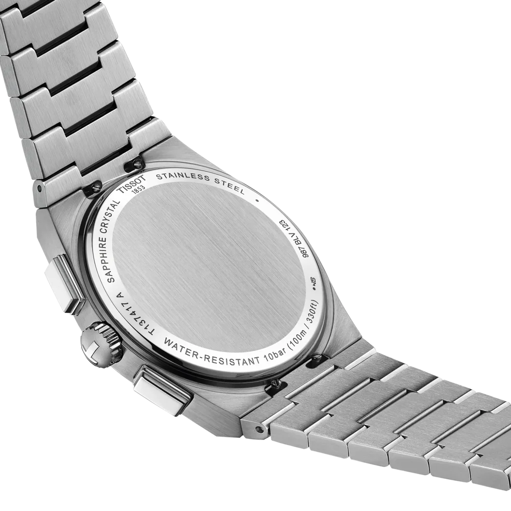 OROLOGIO TISSOT PRX, Quadrante blu, cronografo movimento quarzo, 41mm - T137.417.11.041.00