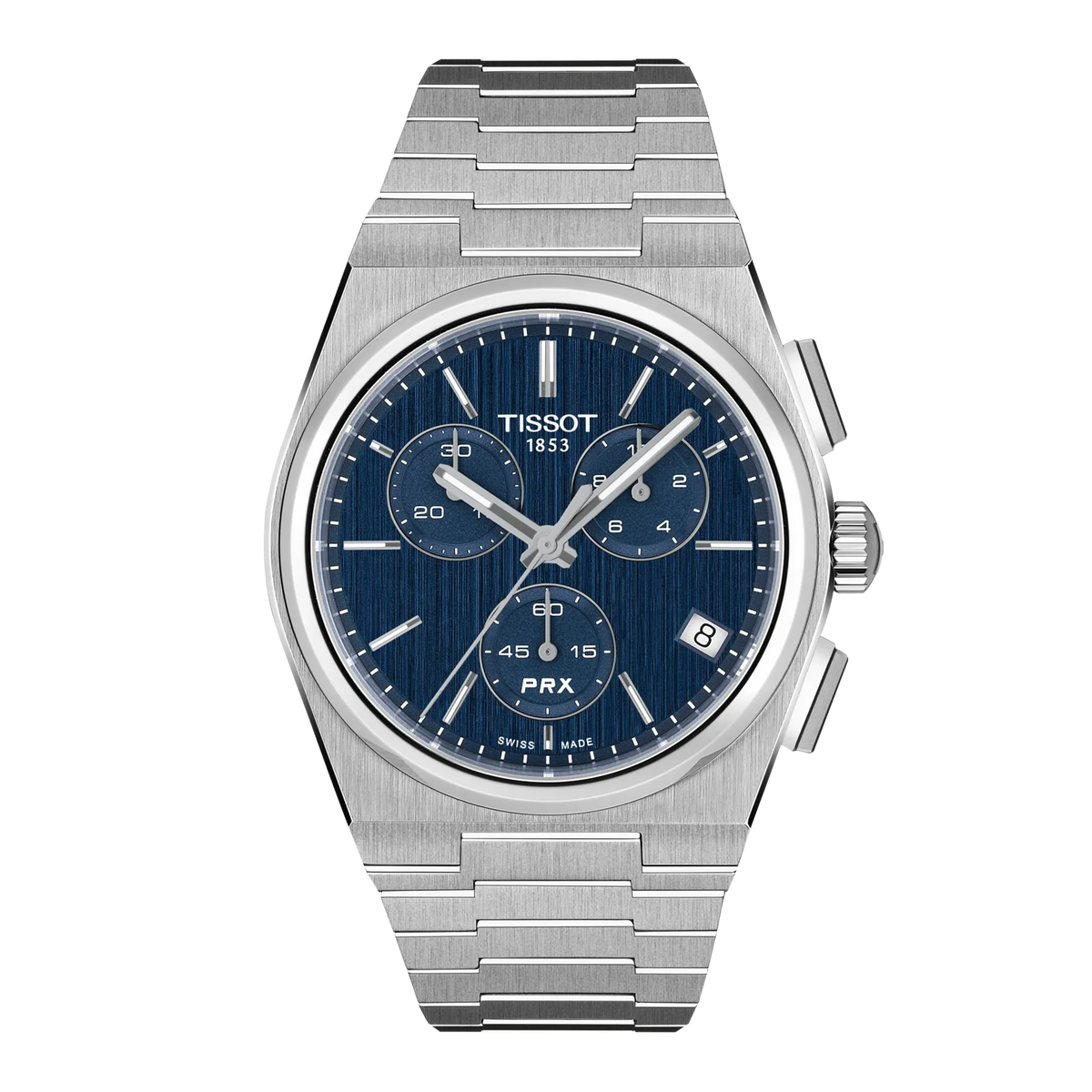 OROLOGIO TISSOT PRX, Quadrante blu, cronografo movimento quarzo, 41mm - T137.417.11.041.00