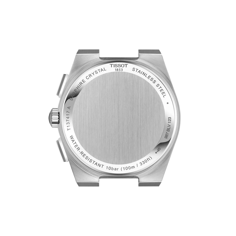 OROLOGIO TISSOT PRX, Quadrante nero, cronografo movimento quarzo, 41mm - T137.417.11.051.00