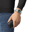 Tissot PRX Powermatic 80 steel green dial watch, 40mm - T1374071109100
