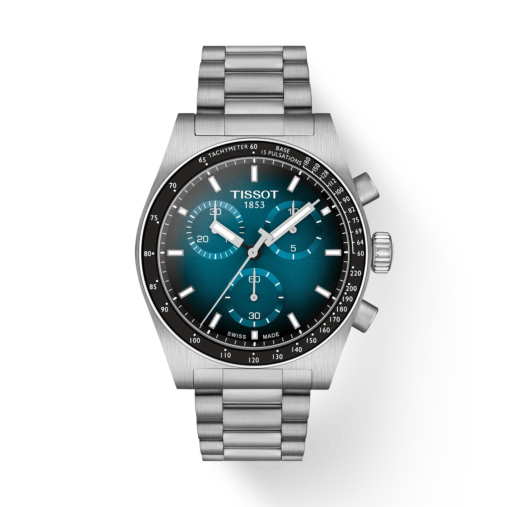 OROLOGIO TISSOT PR516 CHRONOGRAPH, QUADRANTE BLU SFUMATO AL QUARZO, 40MM - T1494171104101