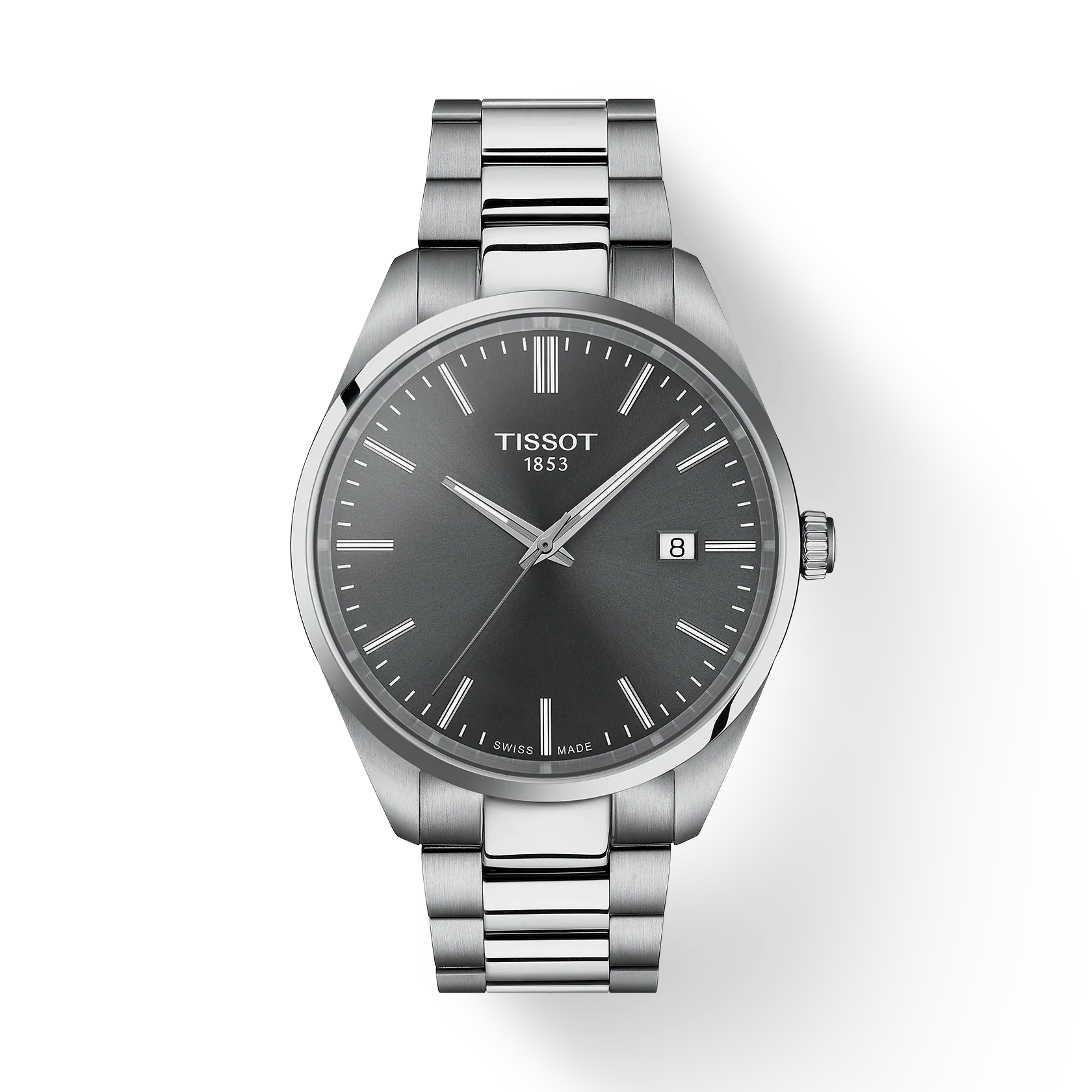 OROLOGIO Tissot PR 100, QUARZO QUADRANTE GRIGIO, 40mm- T1504101108100