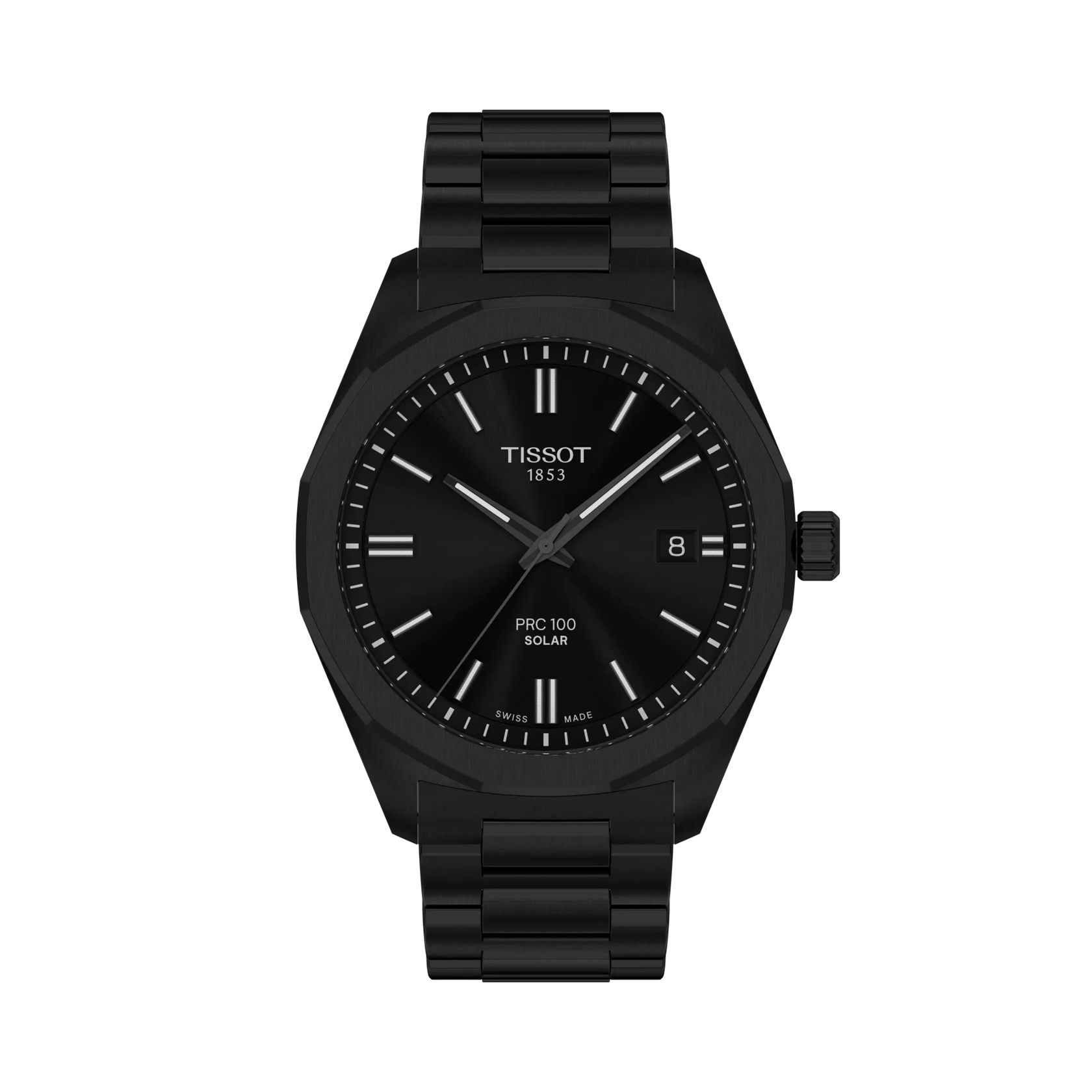 Tissot PRC 100 Solar, total black, 39mm - T1514223305100