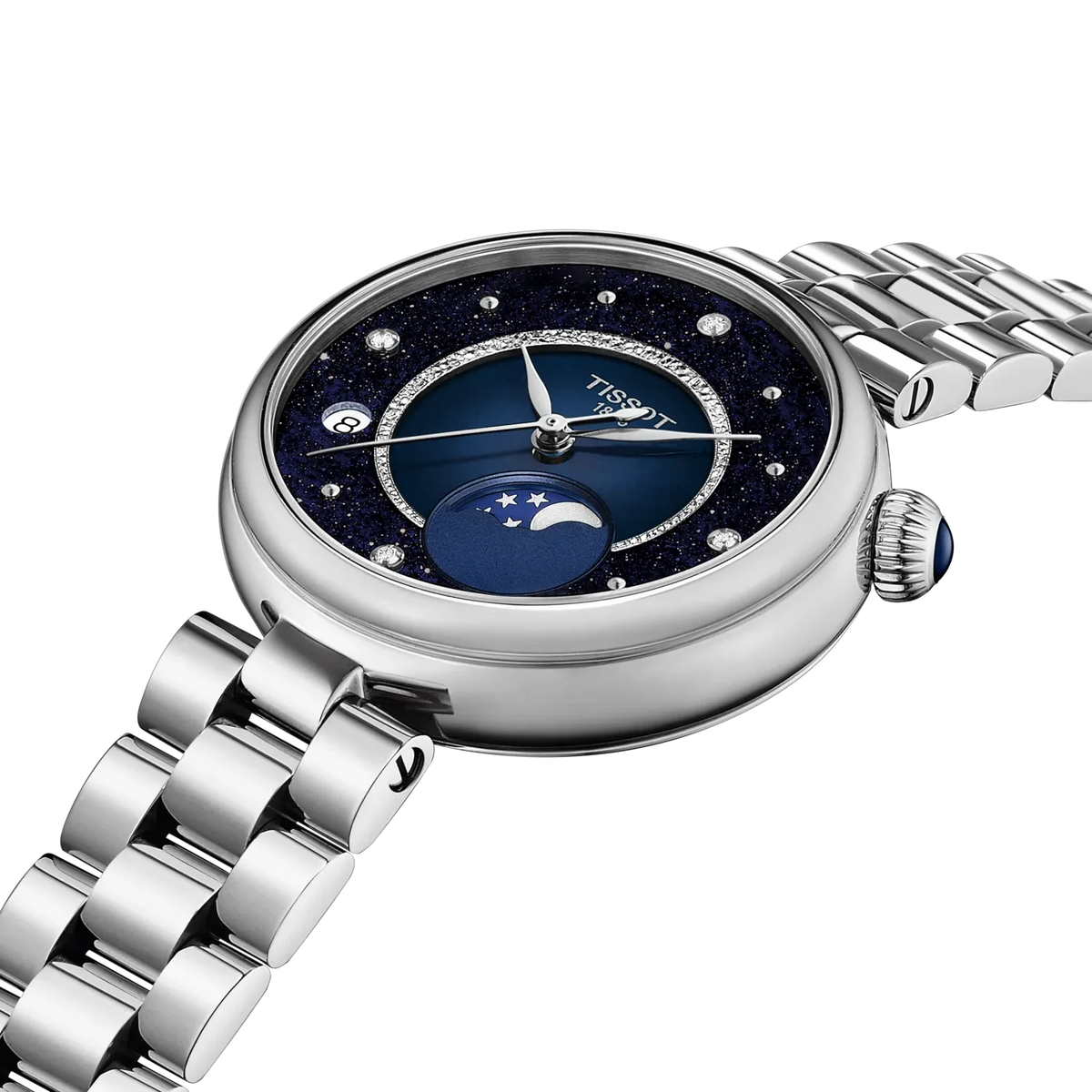 Orologio Tissot Desir, Quarzo fasi lunari, quadrante blu notte, 30mm - T1522231149600
