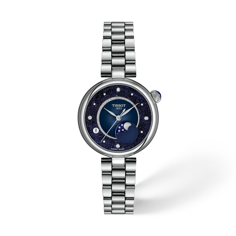 Orologio Tissot Desir, Quarzo fasi lunari, quadrante blu notte, 30mm - T1522231149600