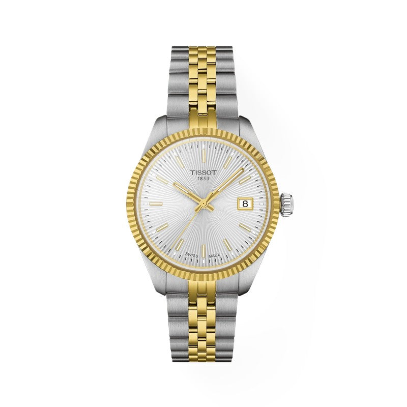 Tissot Ballade, quadrante Bianco, Bicolor, 34mm - T1562102203100