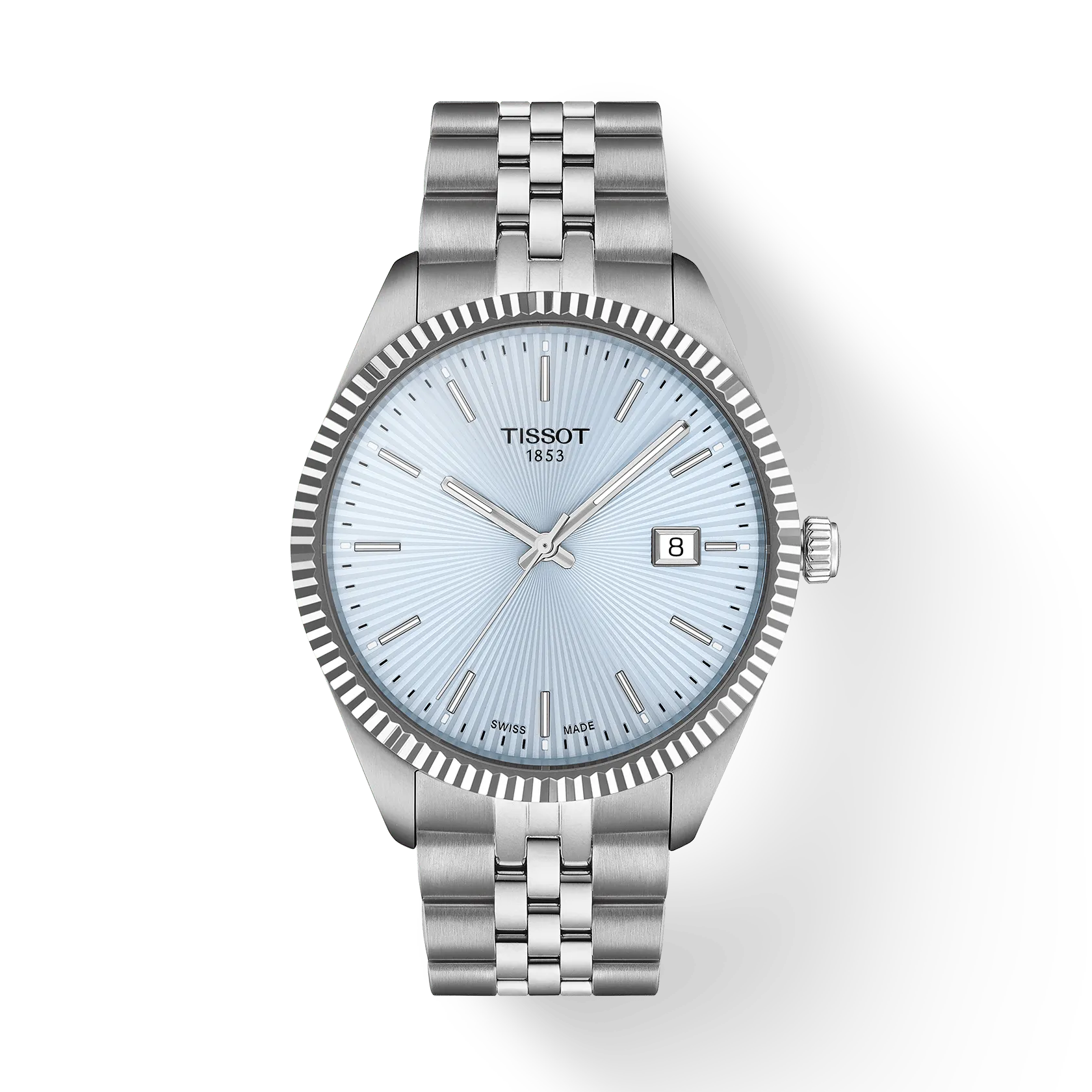 Orologio Tissot Ballade, quadrante Ice Blue al quarzo, 34mm - T1564101135100