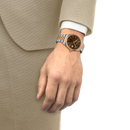 OROLOGIO TISSOT BALLADE quadrante brown, bicolor al quarzo, 40mm - T1564102229101