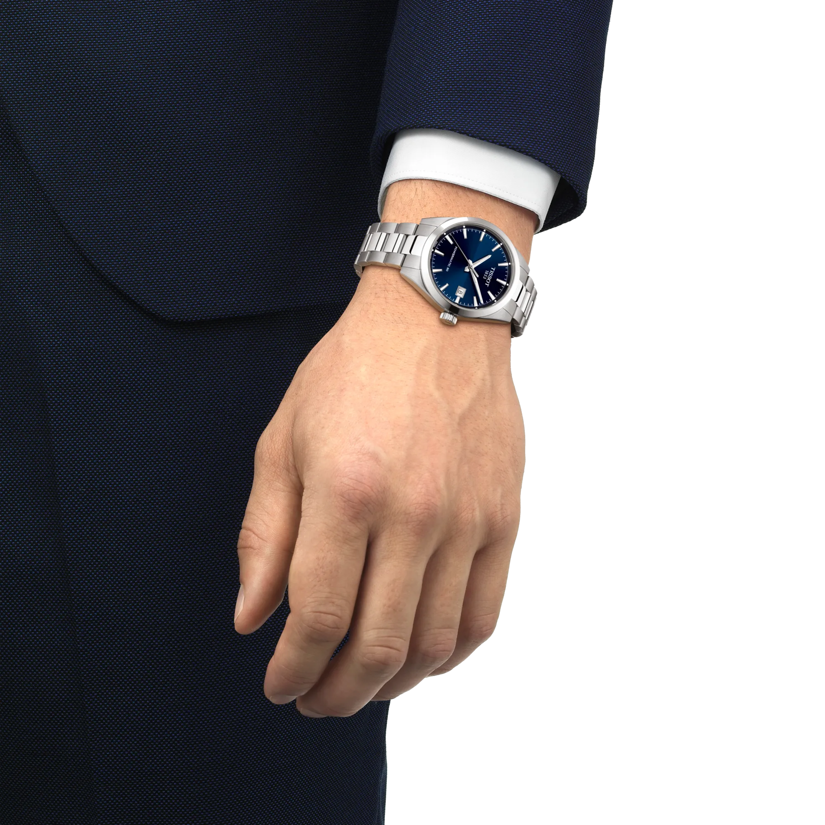 OROLOGIO TISSOT Gentleman 38mm, AUTOMATICO quadrante blu - T1658071104100