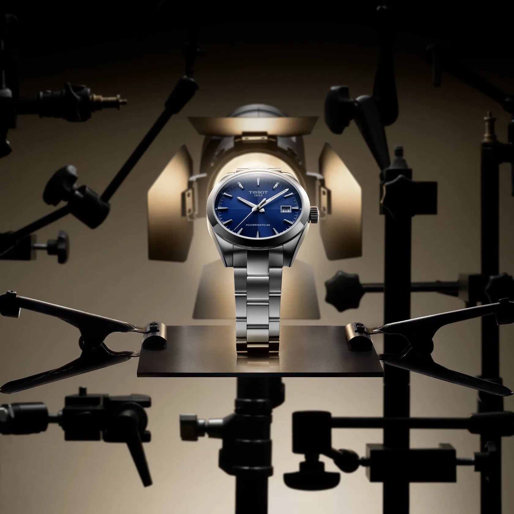 OROLOGIO TISSOT Gentleman 38mm, AUTOMATICO quadrante blu - T1658071104100