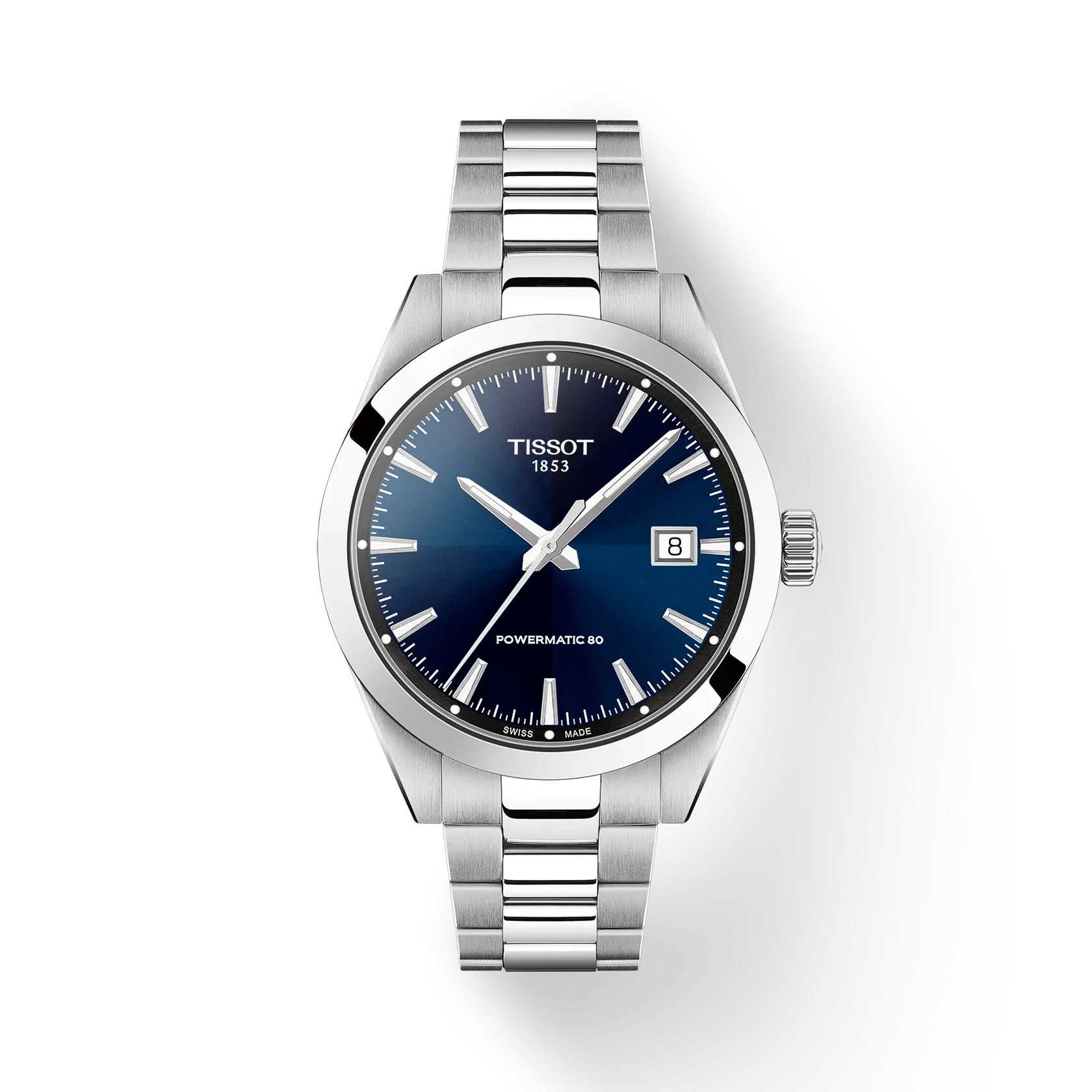 OROLOGIO TISSOT Gentleman 38mm, AUTOMATICO quadrante blu - T1658071104100