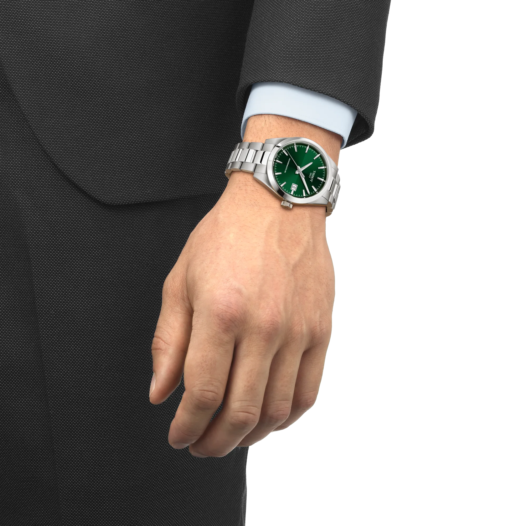 OROLOGIO TISSOT Gentleman 38mm, AUTOMATICO quadrante verde - T1658071109100