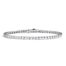 Recarlo Facecube Tennisarmband aus Weißgold und Diamanten, Unisex, 0,70 ct – T39SE884/D