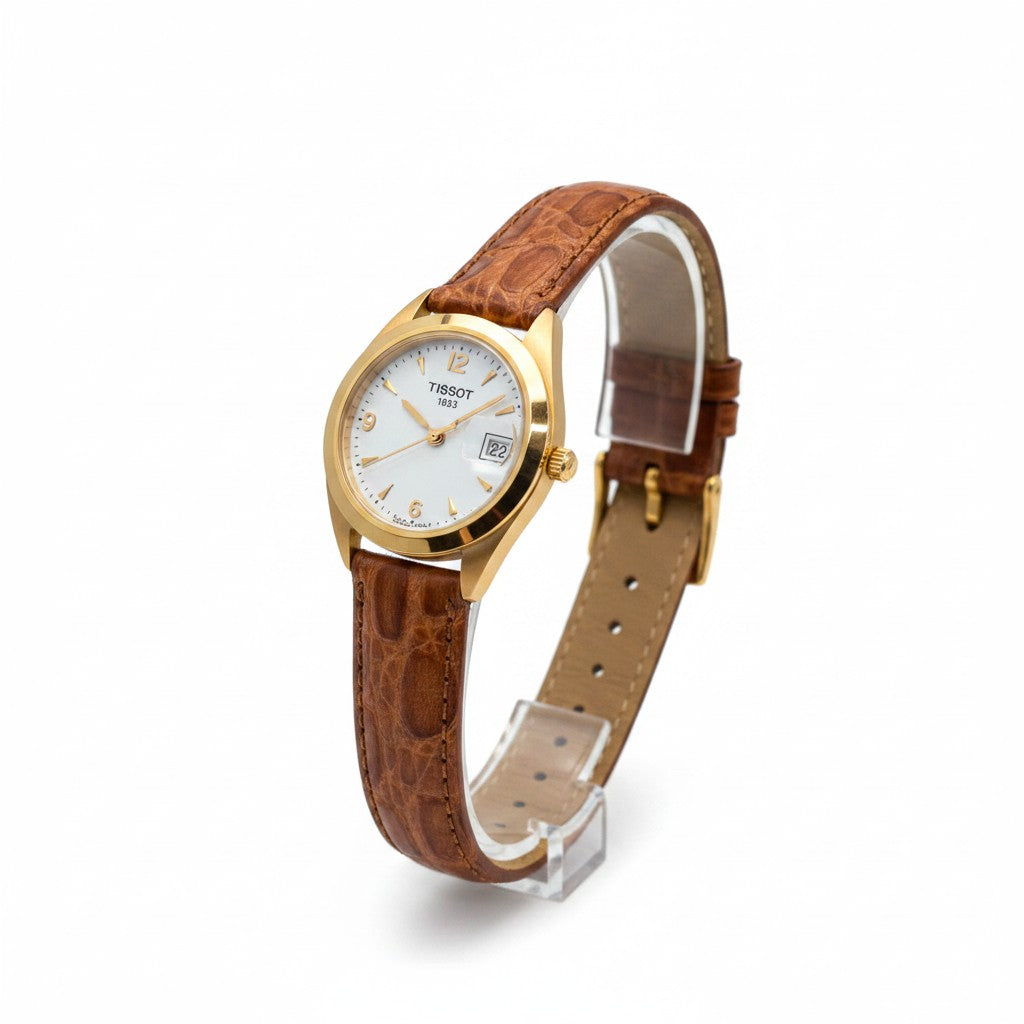 Orologio TISSOT T-Gold vintage, da donna, con cassa in oro giallo 18kt, 24mm - T71312814