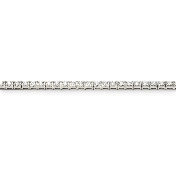 Bracelet tennis en or blanc et diamants blancs, 1,00 ct - T82SE003/D-17