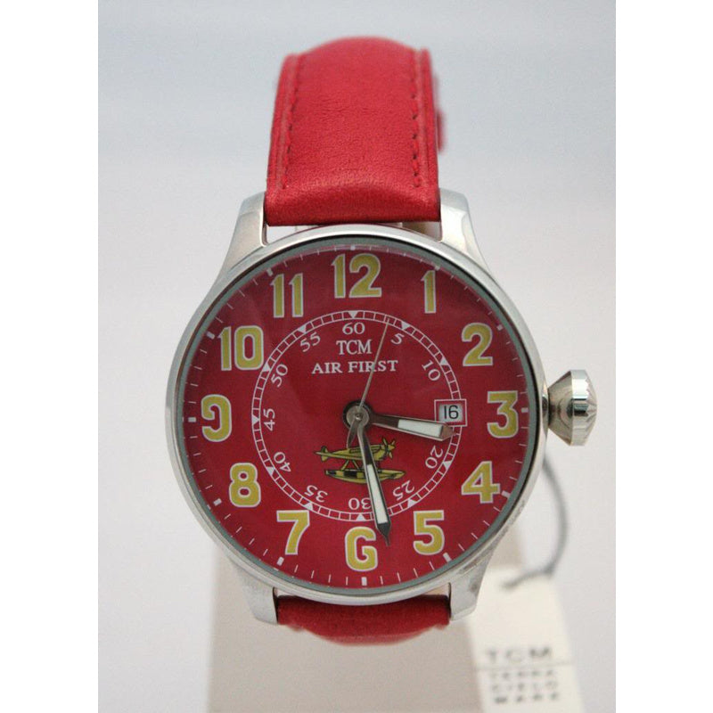 Orologio Terra Cielo Mare Air First — 44 mm — Automatico con datario, quadrante rosso — NOS Limited Edition n.66/70 - TC6023AC6PAL