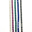 Bracciale tennis Spadarella in argento con zirconi rosa, 3mm, unisex - TEN3-rosa