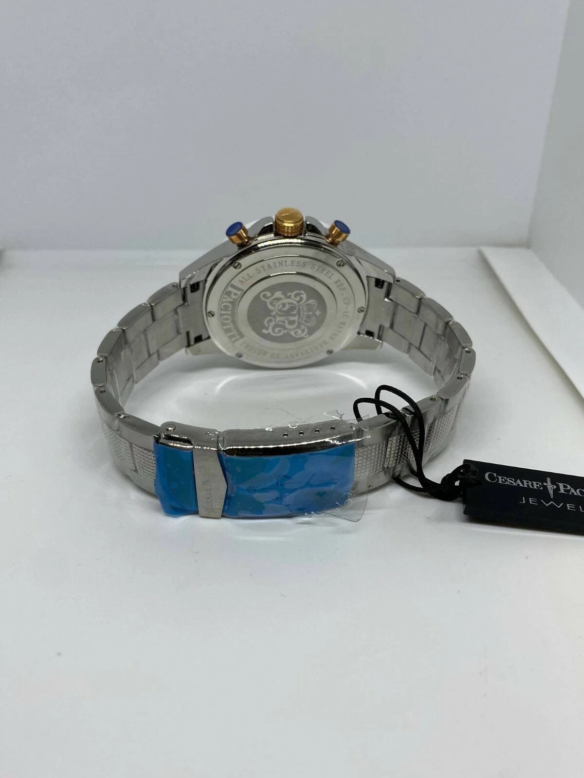 Orologio Cesare Paciotti, White Frozen, quadrante bianco al quarzo, 45mm - TSCR068