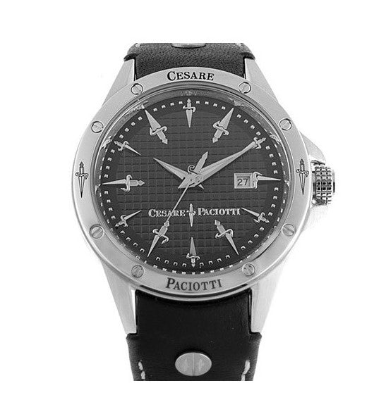 Orologio Cesare Paciotti, New York, quadrante nero al quarzo, 45mm - TSST009