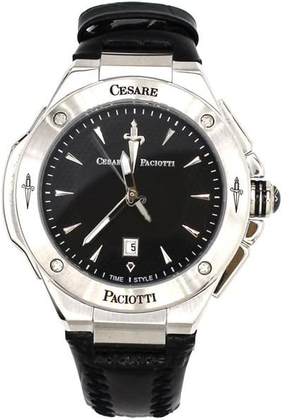 Orologio Cesare Paciotti, Black River, quadrante nero al quarzo, 42mm - TSST087