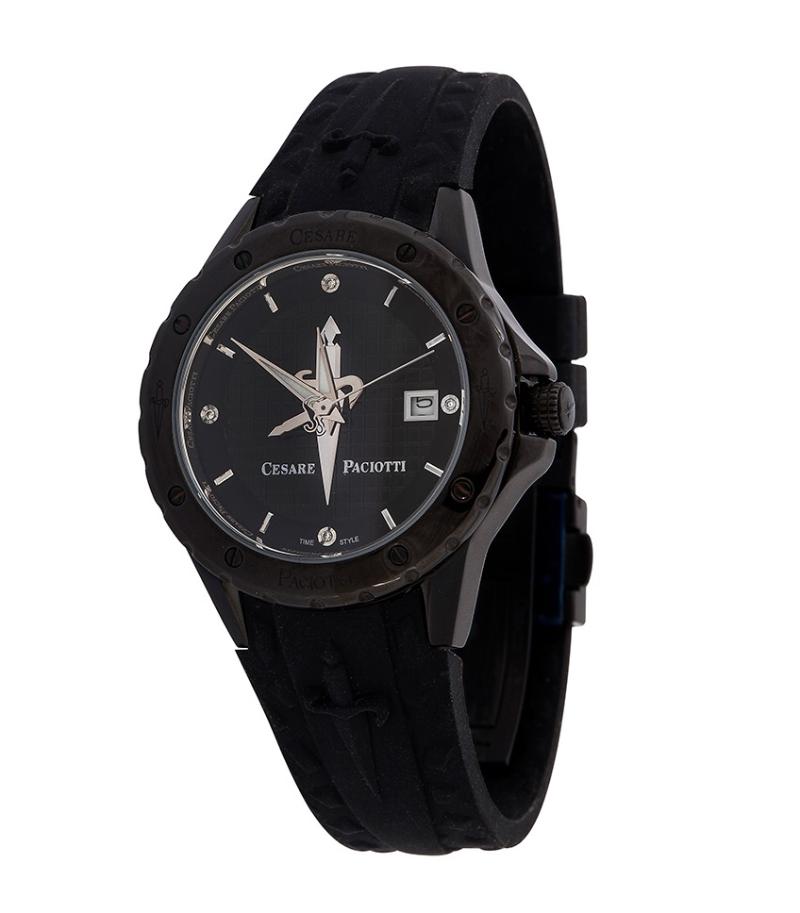 Orologio Cesare Paciotti, Nuit Lady, quadrante nero al quarzo, 37mm - TSSW031