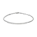 Bracciale da Uomo Zancan, semitennis in oro bianco 18kt e diamanti - Insignia Gold - UB023B