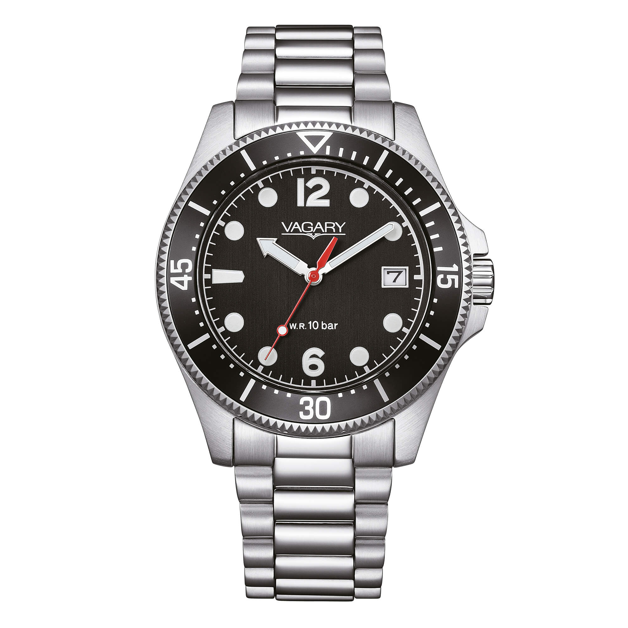 Orologio Vagary by Citizen, Aqua39 Solotempo, QUARZO QUADRANTE NERO, 39MM - VD5-317-51
