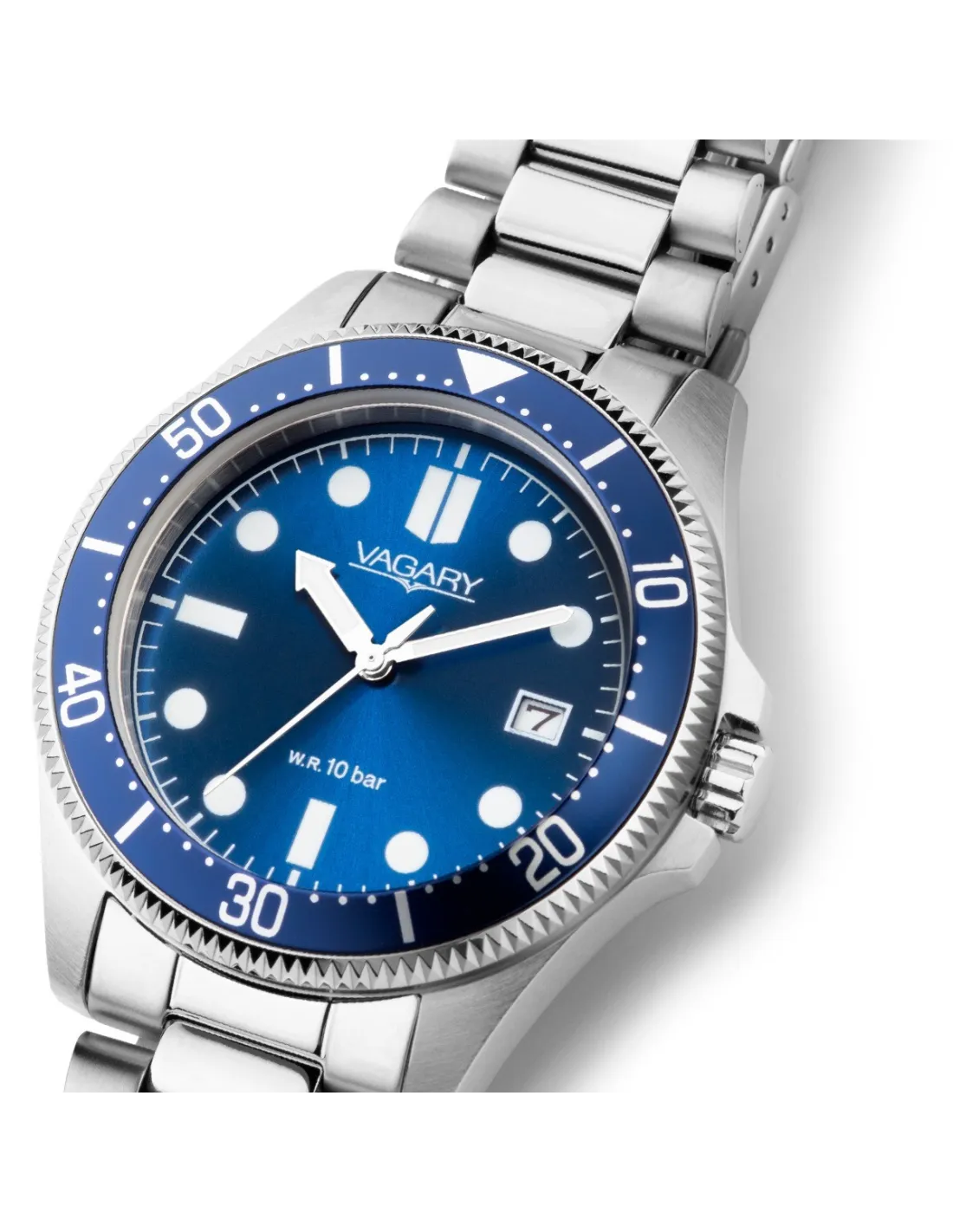 Orologio Vagary by Citizen, Aqua39 Solotempo, QUARZO QUADRANTE BLU, 39MM - VD5-317-71
