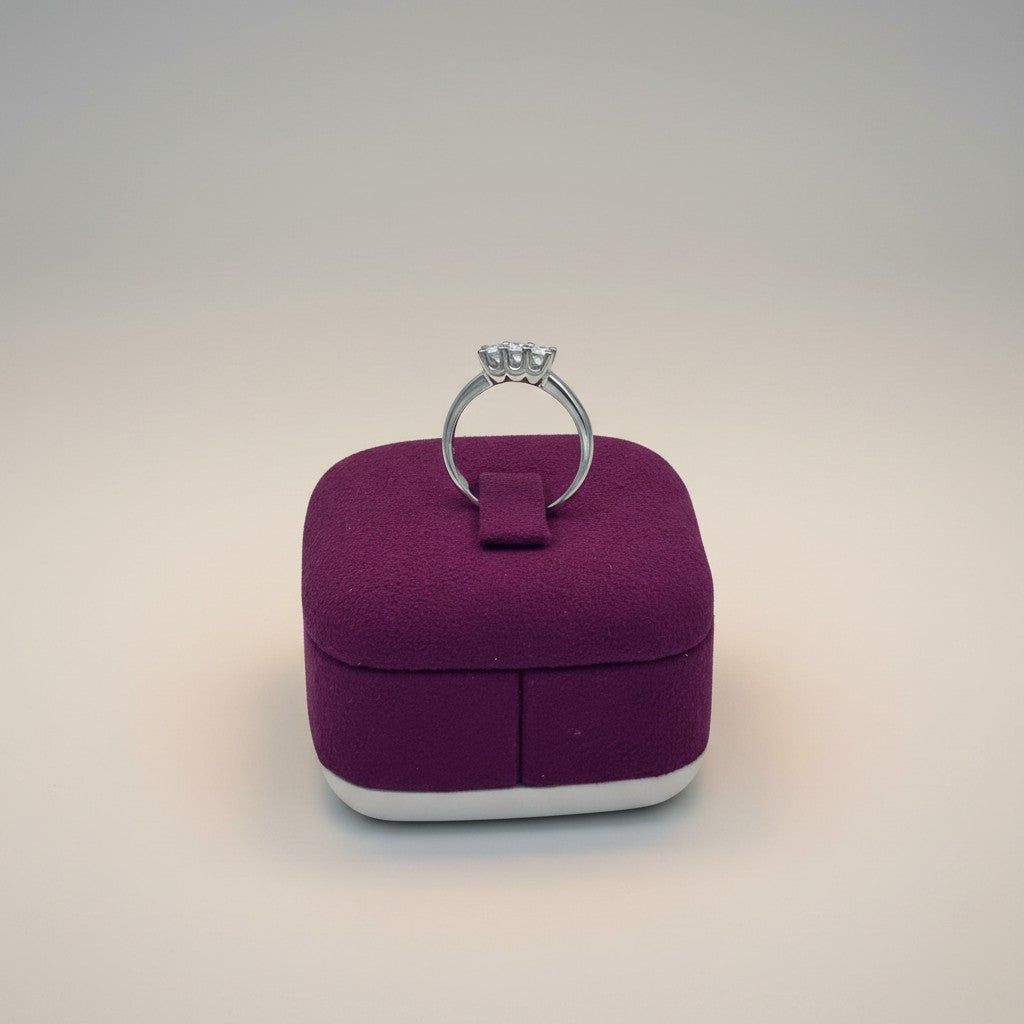 ANELLO TRILOGY GIORGIO VISCONTI IN ORO BIANCO 18kt E DIAMANTI, 0.27ct - AB12348B