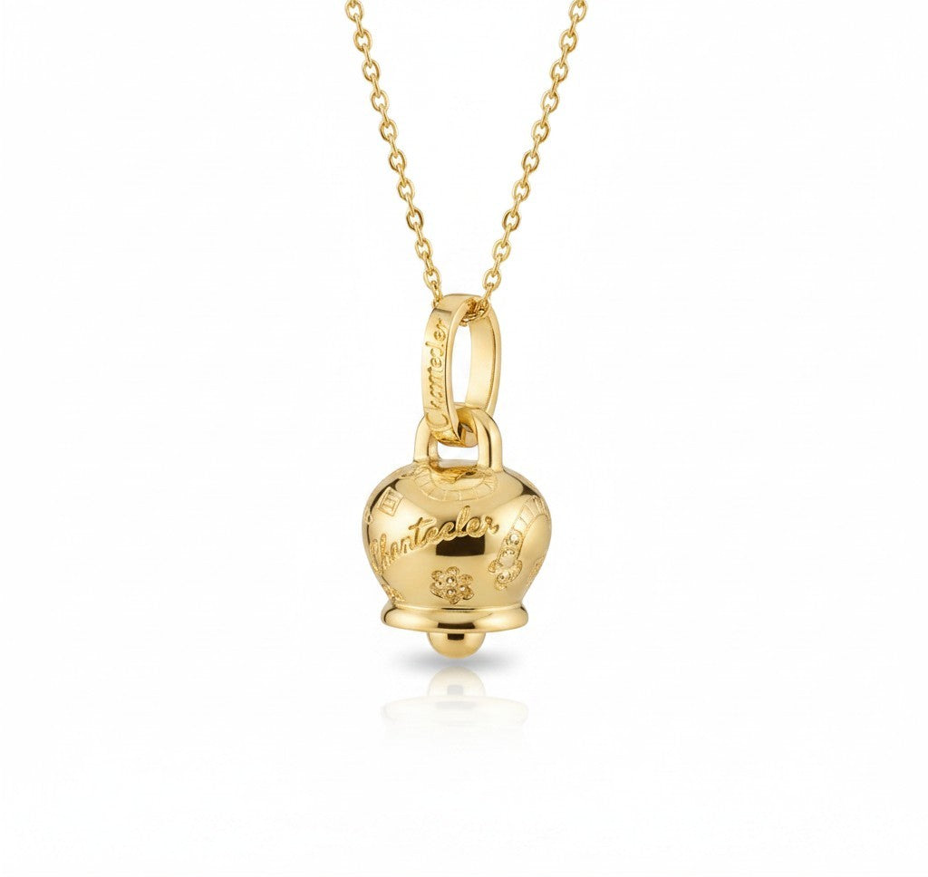 Chantecler-Anhänger, Suamèm-Kollektion, mittelgroß, aus 9 Karat Gelbgold – 30208