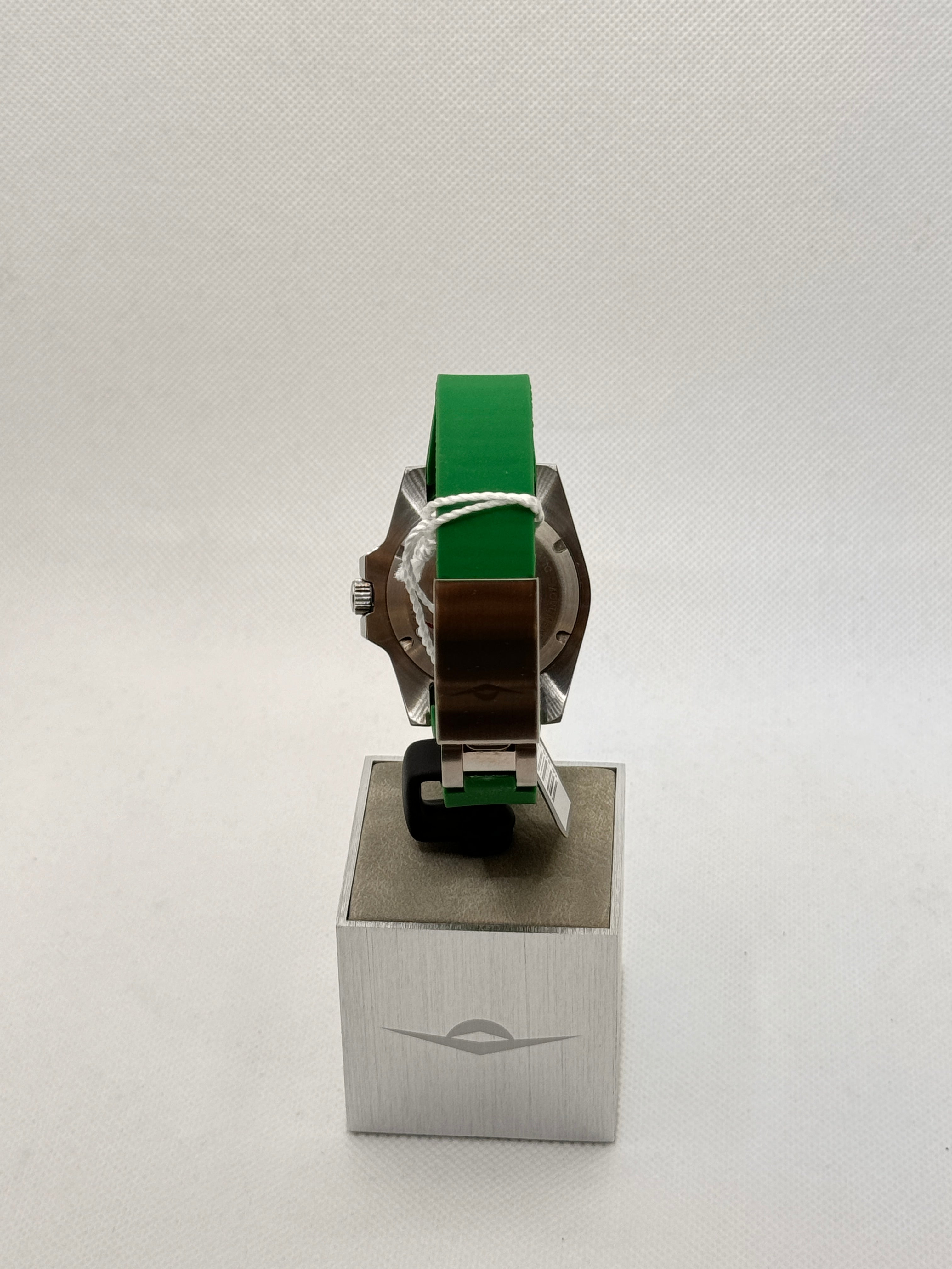 Orologio Uomo Solotempo Automatico, Cinturino in caucciù verde, 40mm - MI-825-SSBK-BK-OY Verde