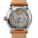 Orologio Altanus Prestige — Automatico con fondello a vista, quadrante nero e cinturino marrone — NOS, 41mm - 7938
