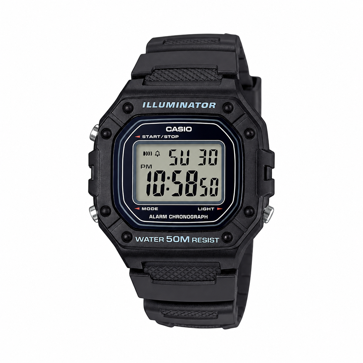 Orologio CASIO Timeless Collection, digitale al quarzo, 44mm - W-218H-1AVEF