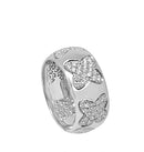 Anello a fascia fantasia in oro bianco e diamanti, collezione GIOPAOLI, 1.20ct - XC003/120B