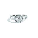 Marilyn collection ring in white gold and diamonds, 019ct - XE444/040