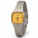 Orologio Zenith Espada Vintage da donna — Acciaio con ghiera placcata oro 22 mm, cassa quadrata — Quarzo — NOS - 59.2930.106