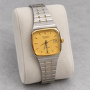 Orologio Zenith Espada Vintage da donna — Acciaio con ghiera placcata oro 22 mm, cassa quadrata — Quarzo — NOS - 59.2930.106