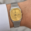 Orologio Zenith Espada Vintage unisex — Acciaio e oro con ghiera placcata 26x31 mm — Quarzo — NOS - 59.0530.197