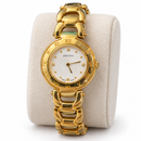 Orologio Zenith da donna, collezione Caprice, in oro giallo 18kt e quadrante bianco, quarzo, NOS, 27mm - 60.0469.296