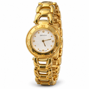Orologio Zenith da donna, collezione Caprice, in oro giallo 18kt e quadrante bianco, quarzo, NOS, 27mm - 60.0469.296