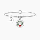 Rigid graduation bracelet with round LAUREL CROWN pendant | DEGREE - 732165